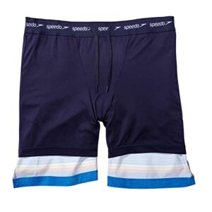 Speedo Mens Hydro Volley Swim Shorts (Speedo Blue Stripe, X-Large 36/38)