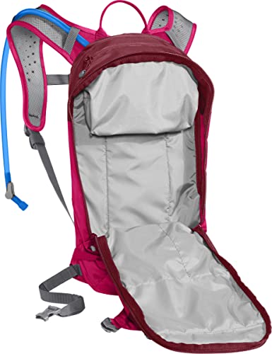 CamelBak Women’s L.U.X.E. Mountain Bike Hydration Backpack - Easy Refill Hydration Backpack, 100 oz, Cerise/Pomegranate