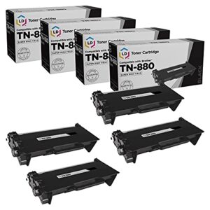 ld products compatible toner cartridge replacement for brother tn880 super high yield (black, 4-packs) for use in dcp-l6600dw hl-l6200dw hl-l6200dwt hl-l6250dn hl-l6250dw hl-l6300dwt & hl-l6300dw