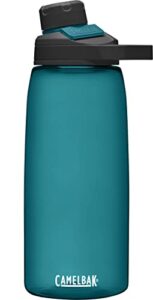 camelbak chute mag bpa free water bottle with tritan renew – magnetic cap stows while drinking, 32oz, lagoon