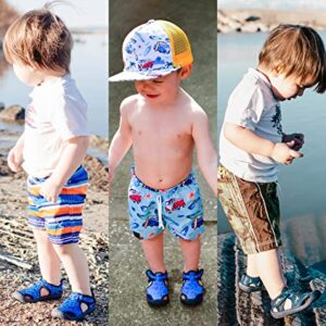 STQ Toddler Boy Water Shoes Quick Dry Slip on Aqua Socks for Beach Swim Pool Sandals Outdoor Dark Blue 8 M US Toddler