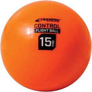 champro control flight ball, 15 oz, 4 pack, orange (cbb92)