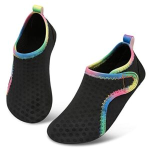 kids water shoes girls boys outdoor quick dry barefoot aqua socks for sport beach swim surf 9.5-10 toddler