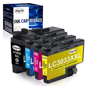 jagute lc3033 compatible ink cartridges replacement for brother lc3033xl lc3033xxl ink work with brother mfc-j995dw mfc-j995dwxl mfc-j805dw mfc-j805dwxl mfc-j815dw printer（bk/c/m/y）