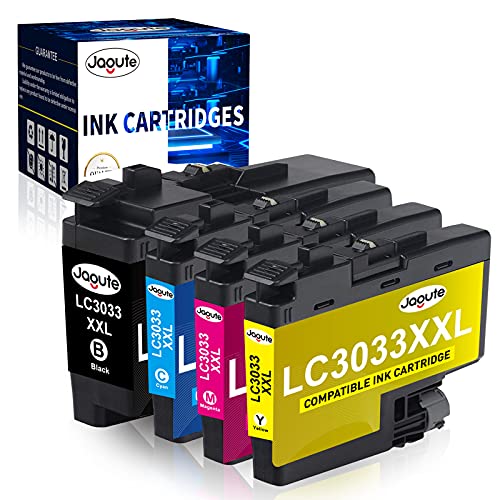 Jagute LC3033 Compatible Ink Cartridges Replacement for Brother LC3033XL LC3033XXL Ink Work with Brother MFC-J995DW MFC-J995DWXL MFC-J805DW MFC-J805DWXL MFC-J815DW Printer（BK/C/M/Y）