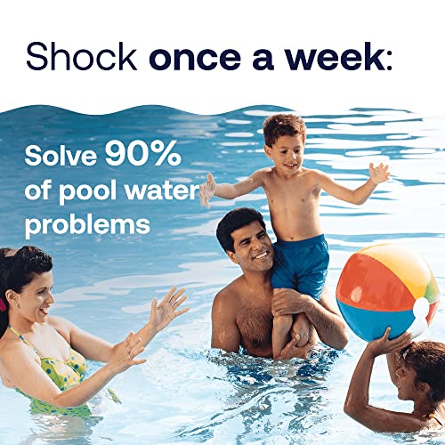 HTH Pool Care Shock Advanced, Swimming Pool Chemical Prevents Bacteria & Algae, Cal Hypo Formula, 1 lb (Pack of 6)