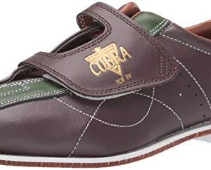 Mens TCR 3V Cobra Rental Bowling Shoes- Hook and LoopBrown/Green 5 1/2