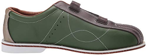 Mens TCR 3V Cobra Rental Bowling Shoes- Hook and LoopBrown/Green 5 1/2