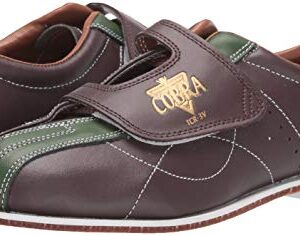 Mens TCR 3V Cobra Rental Bowling Shoes- Hook and LoopBrown/Green 5 1/2