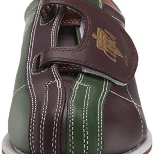 Mens TCR 3V Cobra Rental Bowling Shoes- Hook and LoopBrown/Green 5 1/2