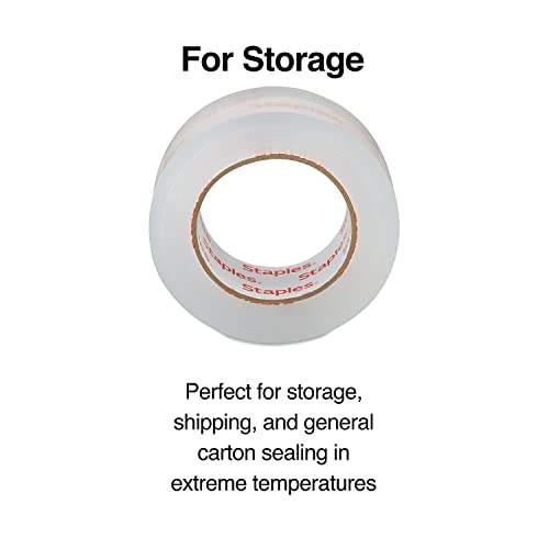 Staples 504401 Moving & Storage Pking Tape 1.88-Inch X 109 Yds Clear 6/Rl (St-A26-L6)