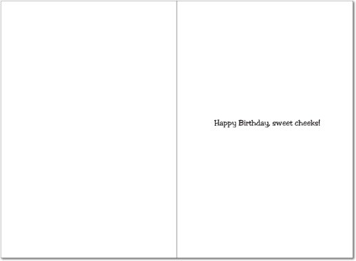 NobleWorks - Funny Birthday Greeting Card with Envelope (4.63 x 6.75 Inch) - New Belt 4323