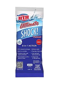 hth 52027 ultimate shock treatment swimming pool chlorine cleaner, 1 lb