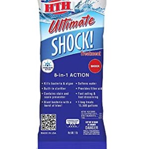 HTH 52027 Ultimate Shock Treatment Swimming Pool Chlorine Cleaner, 1 lb