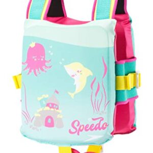 Speedo Unisex-Child Swim Float Coach Vest , Bright Pink