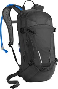 camelbak m.u.l.e. mountain biking hydration backpack – easy refilling hydration backpack – magnetic tube trap – 100 oz., black