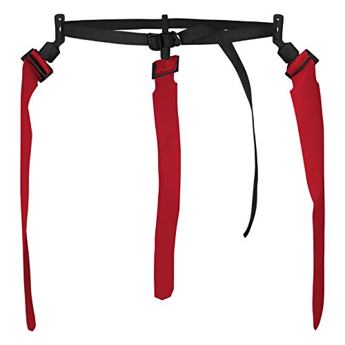 CHAMPRO Quick Down Pop Flag Belt, Scarlet, Individual