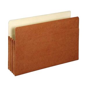 staples 418319 file pockets 3.5-inch expansion legal size brown 25/box (1526es)