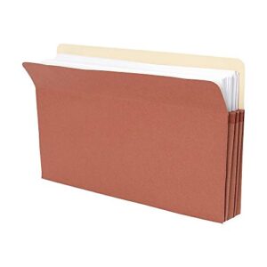 Staples 418319 File Pockets 3.5-Inch Expansion Legal Size Brown 25/Box (1526Es)