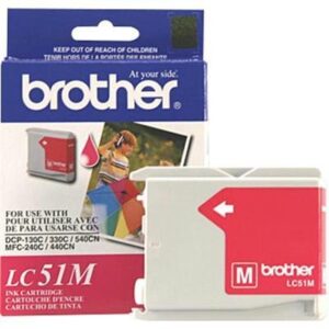 new – magenta ink mfc240c/440cn/665c by brother international – lc51m