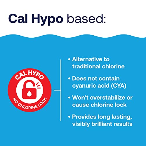 HTH Pool Care Shock, Swimming Pool Chlorinator Boosts Chlorine Levels, Cal Hypo Formula, 5.5 lbs
