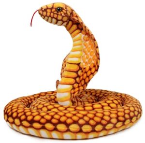 viahart qamra the queen cobra – 102 inch stuffed animal plush – by tiger tale toys