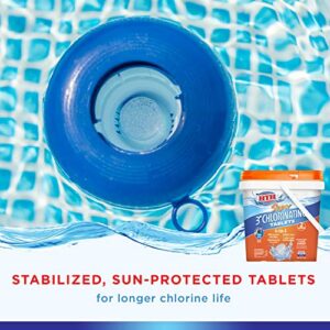 HTH 42033 Super 3" Chlorinating Tablets Swimming Pool Chlorine, 5 lbs