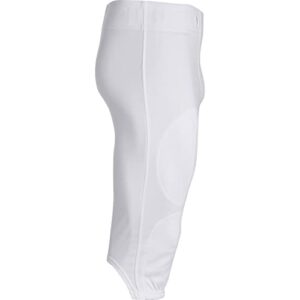 CHAMPRO Boys' Touchback Youth Football Practice Pants, White, Large
