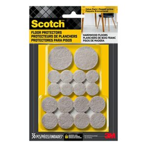 scotch sp842-na felt pads, 36 count (pack of 1), beige