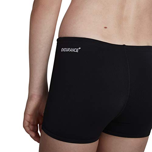 Speedo Endurance+ Boy's Swimming Aqua Short, Black, 8 Years