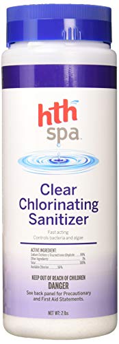 HTH Spa 86230 Clear Chlorinating Sanitizer Spa and Hot Tub Cleaner, 2 lbs