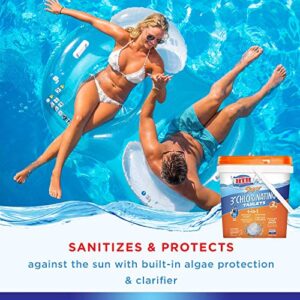 HTH 42037 Super 3" Chlorinating Tablets Swimming Pool Chlorine, 8 lbs