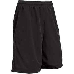 champro standard diesel basketball/athletic shorts, 7″ inseam, black, medium