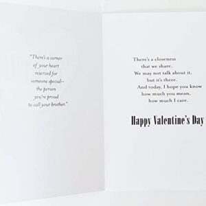 Greeting Card For You Brother - Happy Valentine's Day Hope You Know Much You Mean and How Much I Care