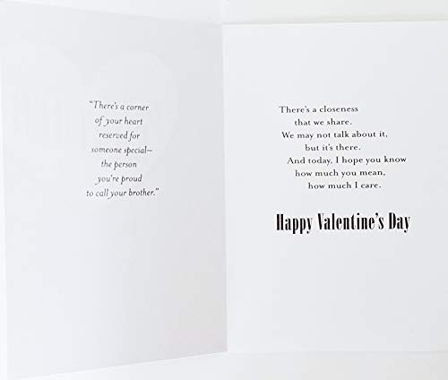 Greeting Card For You Brother - Happy Valentine's Day Hope You Know Much You Mean and How Much I Care