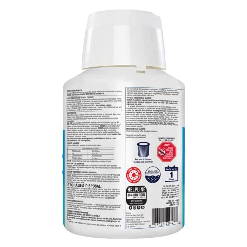 HTH Pool Care 1" Chlorine Tabs, Swimming Pool Chlorinating Sanitizer, Kills Algae and Bacteria, 5 lbs