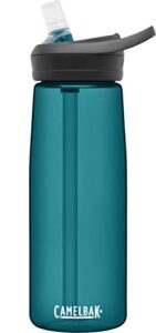 camelbak eddy+ water bottle with tritan renew – straw top, 25 oz lagoon