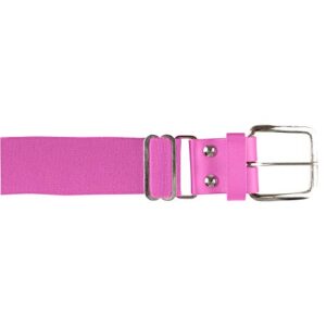 champro mens with leather tab brute baseball belt, pink, youth us