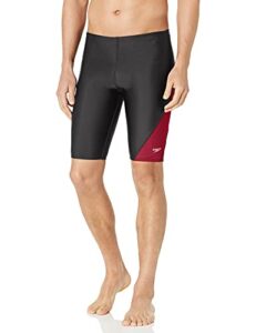 speedo men’s swimsuit jammer powerflex eco revolve splice team colors