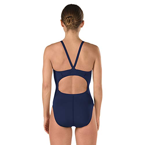 SPEEDO Endurance+ Solid Flyback Training Suit - Adult,Speedo Navy (434),26