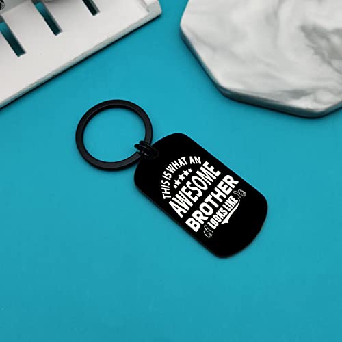 Brother Gifts from Sister Brother This is what An Awesome Brother Looks Like Keychain Christmas Birthday Gifts for Brother Valentines Graduation Fathers Day Gift Family Gifts for Brother