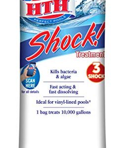 HTH 52017 Shock Treatment Swimming Pool Chlorine Cleaner, 13.3 oz, Regular