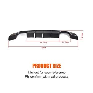 PICCON Carbon Fiber Rear Diffuser Compatible with BM-W E92 E93 M Sport Coupe Convertible M Tech Bumper 2007-2013 325i Rear Bumper Diffuser Lip FRP (Color : Gloss Black)