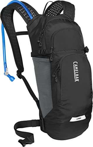 CamelBak Lobo 9 Bike Hydration Pack - Helmet Carry - Magnetic Tube Trap- 70oz, Black