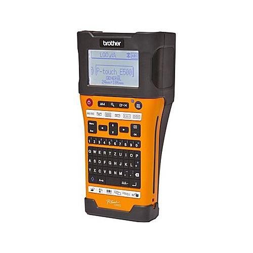 Brother PTE500 Industrial Handheld Labeling Tool w/ Auto Cutter & Computer Connectivity