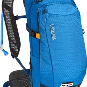 CamelBak M.U.L.E. Pro 14 Bike Hydration Backpack 100oz - Body Mapping Technology, Ibiza Blue/Orange