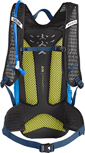 CamelBak M.U.L.E. Pro 14 Bike Hydration Backpack 100oz - Body Mapping Technology, Ibiza Blue/Orange