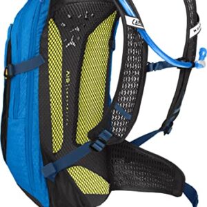 CamelBak M.U.L.E. Pro 14 Bike Hydration Backpack 100oz - Body Mapping Technology, Ibiza Blue/Orange