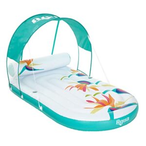 aqua paradise pool float lounge with canopy