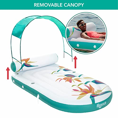 Aqua Paradise Pool Float Lounge with Canopy